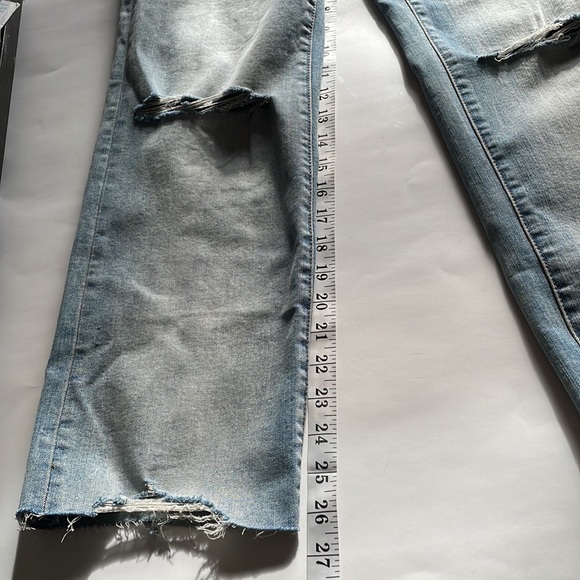 Blank NYC the Baxter ribcage straight leg distressed button fly jeans size 26 - Picture 10 of 10